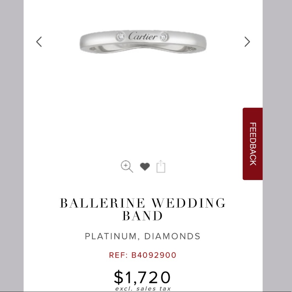 Cartier Ballerine Wedding Band